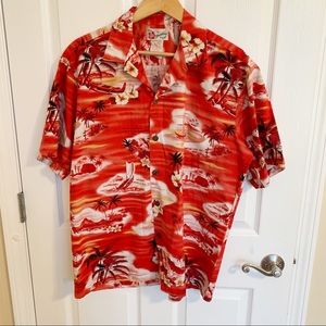 VINTAGE HILO HATTIE ORIGINAL HAWAIIAN SHIRT SZ LG